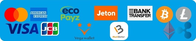 ベラジョンカジノの入金方法は、マスターカード、ビザカード、AMEX、JCB、ecoPayz、Vega Wallet、JetOn、MuchBetter、銀行送金、仮想通貨などが利用可能です。