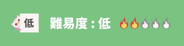 難易度:低